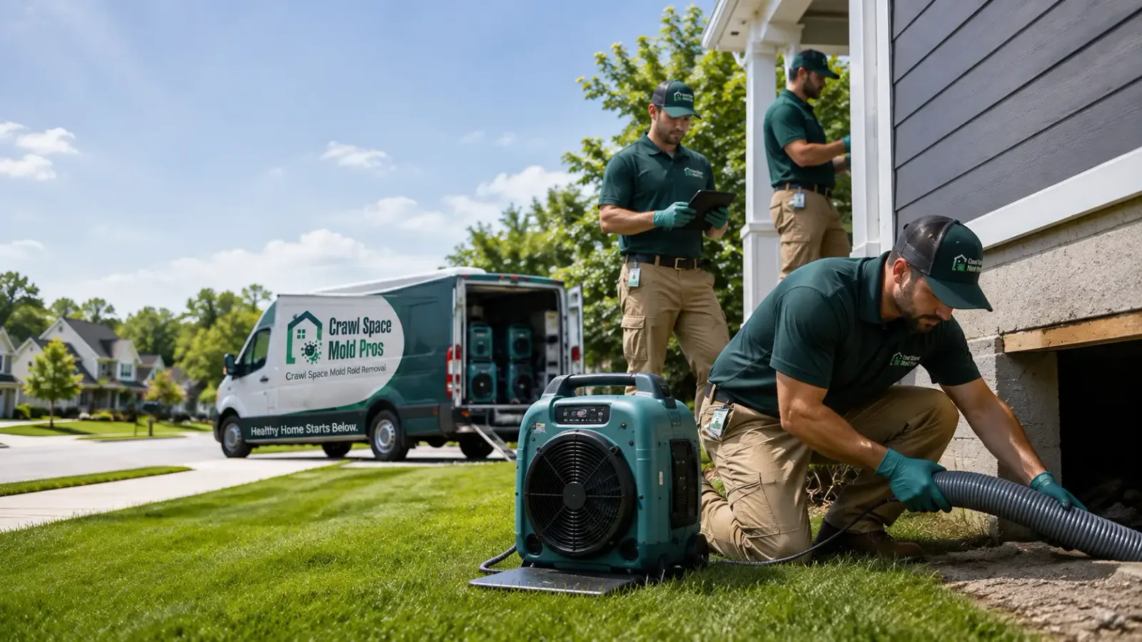 Crawl Space Mold Removal in Unionville, IN